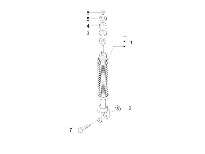 Schokbreker Piaggio New Fly 4-takt 4V