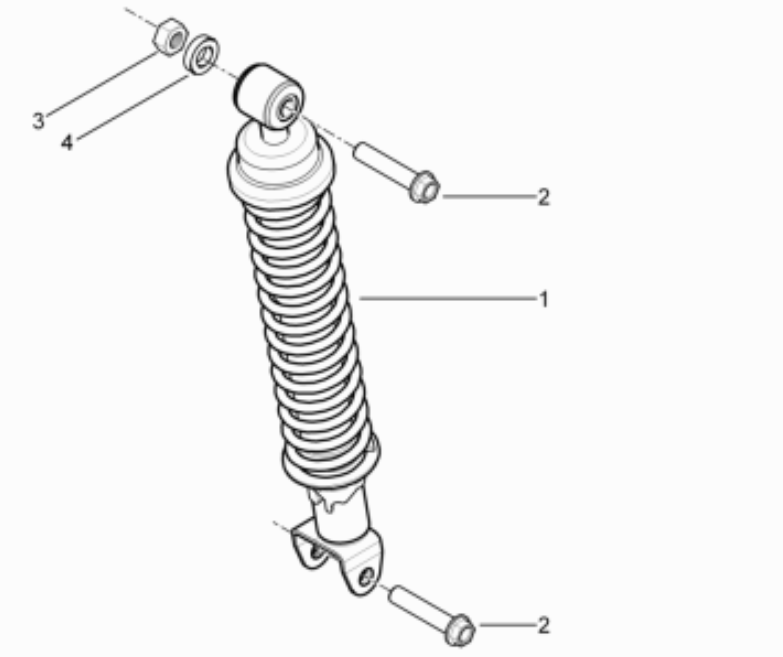 Schokbreker Piaggio Typhoon 50 2-takt Euro 3 2011