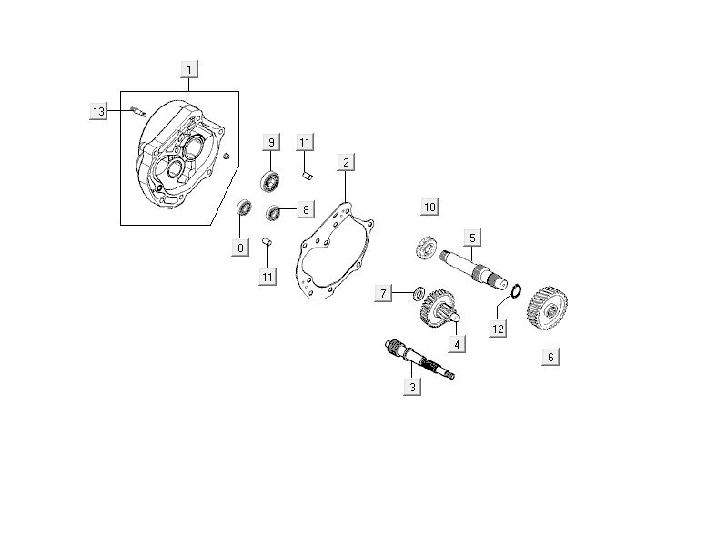 Vertanding - Overbrenging Kymco Delivery 4-takt wit