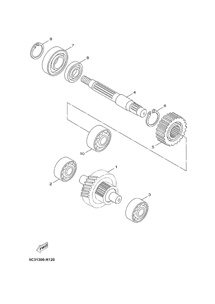 Vertanding - Overbrenging Yamaha Neo's 4-takt 2008→ partsproduct-Overbrenging-Znen-Aurora-4-takt