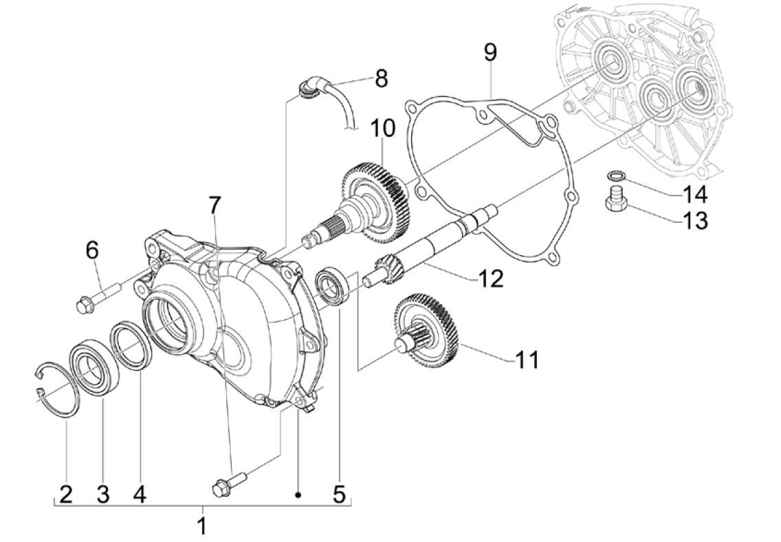 Vertanding - Overbrenging Piaggio MP3 300 ie LT Business - Sport (met en zonder ABS) 2016-2018