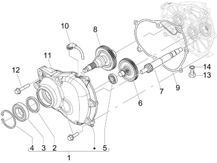 Vertanding - Overbrenging Gilera Runner 200 VXR 4-takt 2006