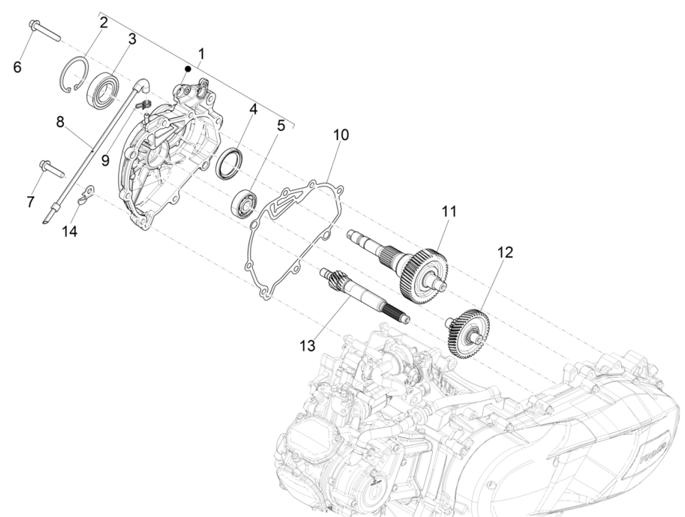 Vertanding - Overbrenging Vespa GTS 125 IE ABS Euro 5 2021