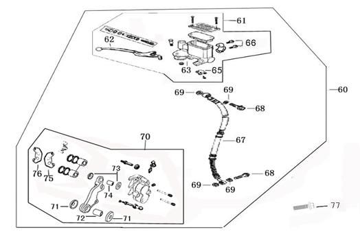 Remcilinder - Remhendel - Remleiding - Remklauw - Remblokken BTC Legend wit