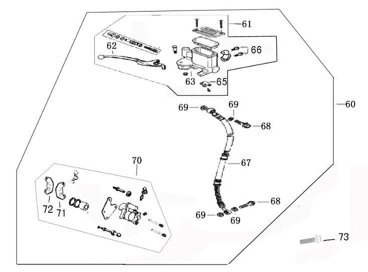 Remcilinder - Remhendel - Remleiding - Remklauw - Remblokken China Retro Extra mat rood