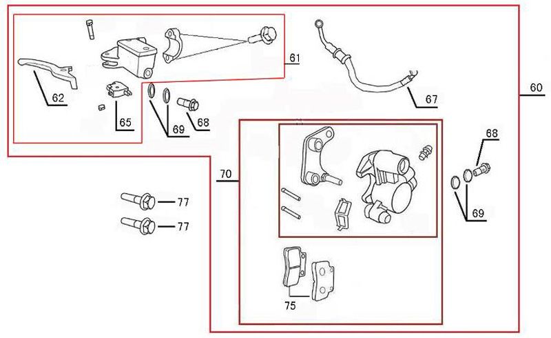 Remcilinder - Remhendel - Remleiding - Remklauw - Remblokken Rover Riva II donkerblauw