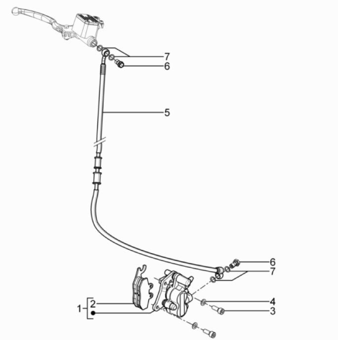 Remklauw - Remblokken - Remleiding Typhoon 2-takt Euro 3 2011