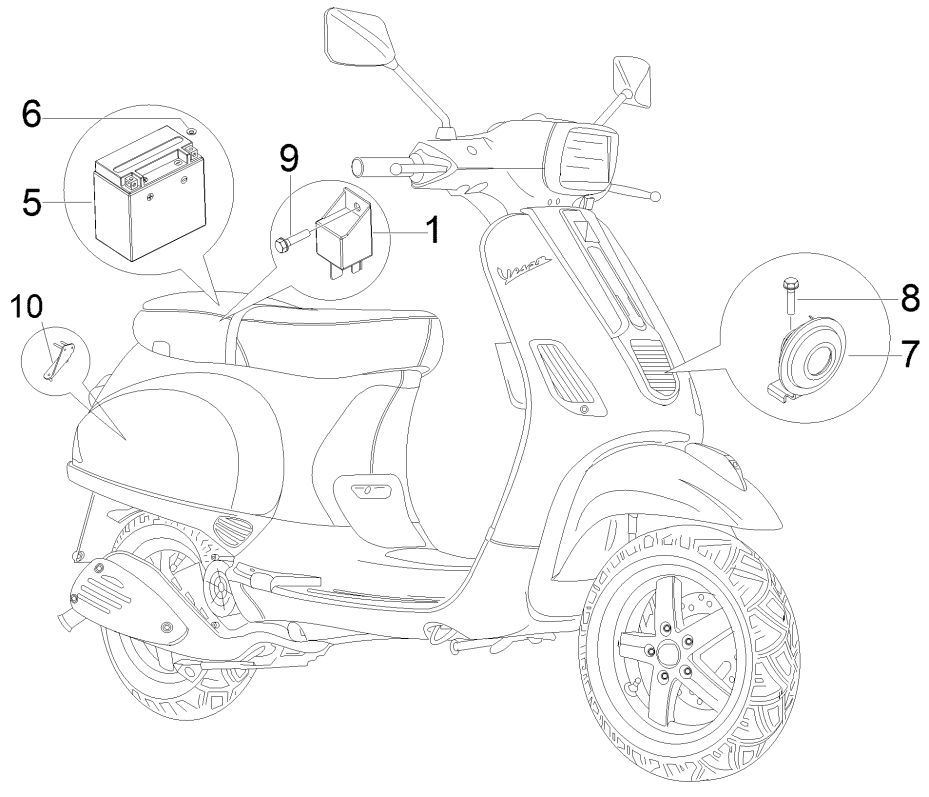 Elektrische delen Vespa S 50 4-takt 4V AC