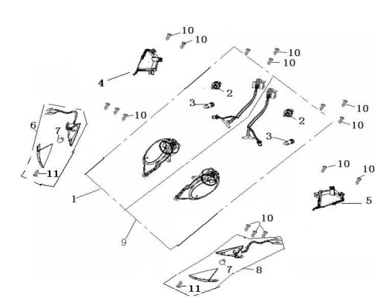Knipperlichten Generic Ideo 50 2-takt 2010 zwart
