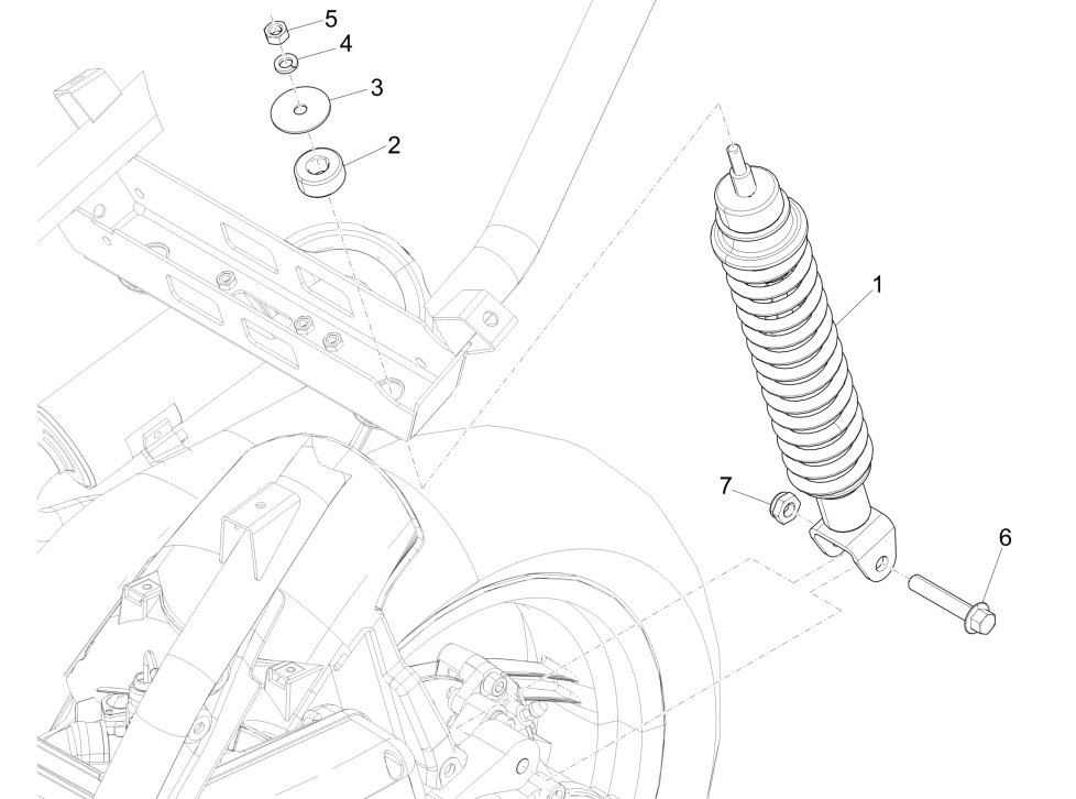 Schokbreker Piaggio NRG Power 50 2-takt LC Euro 4