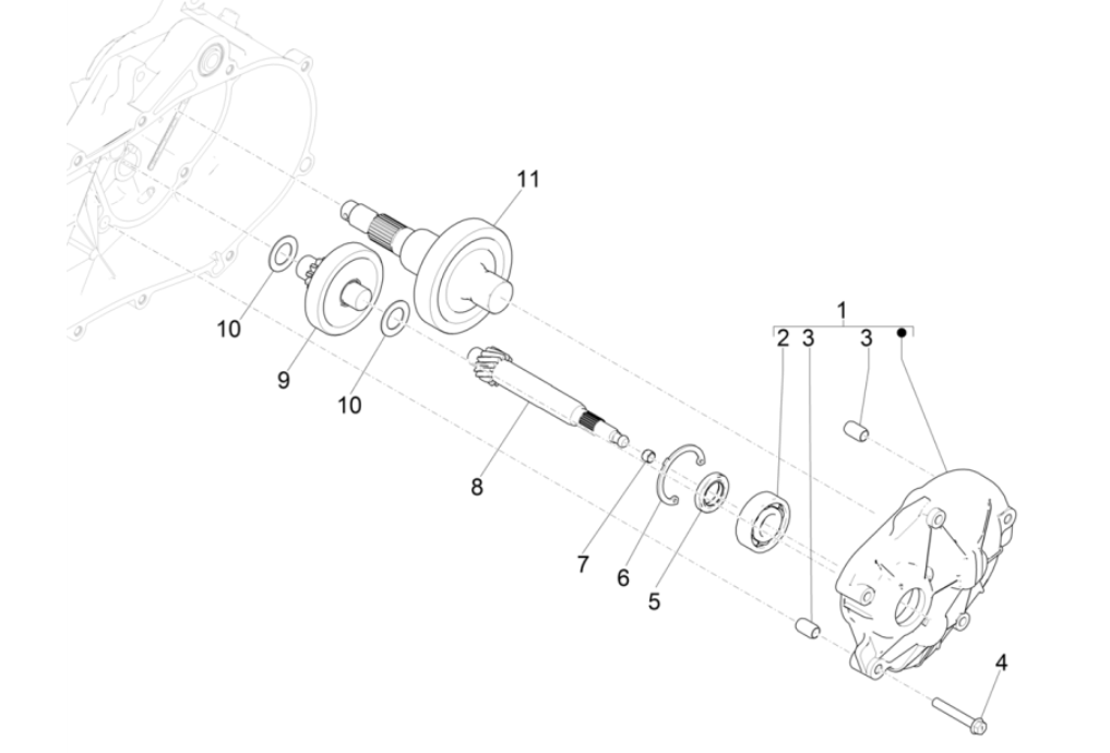 Vertanding - Overbrenging Piaggio NRG Power 50 2-takt LC Euro 4