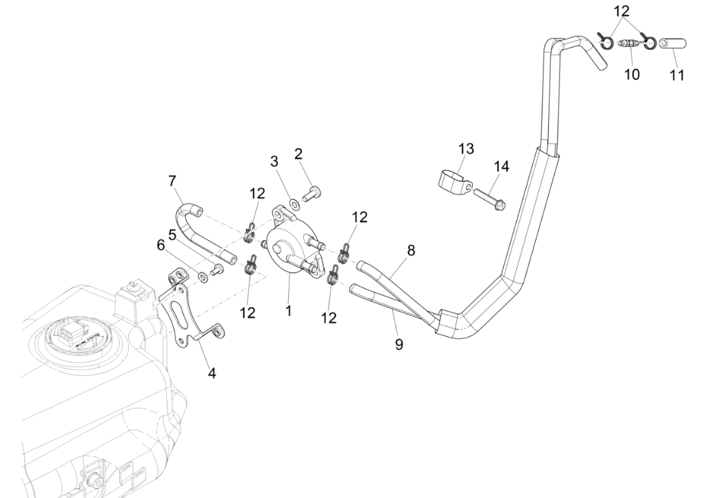 Benzinepomp Piaggio NRG Power 50 2-takt LC Euro 4