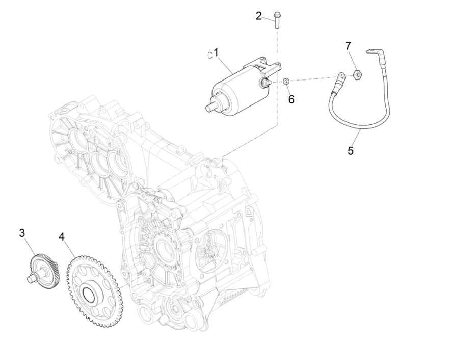 Startmotor - Starttandwiel Vespa GTS 300 Super HPE 4V IE ABS Euro 5 2020-2022