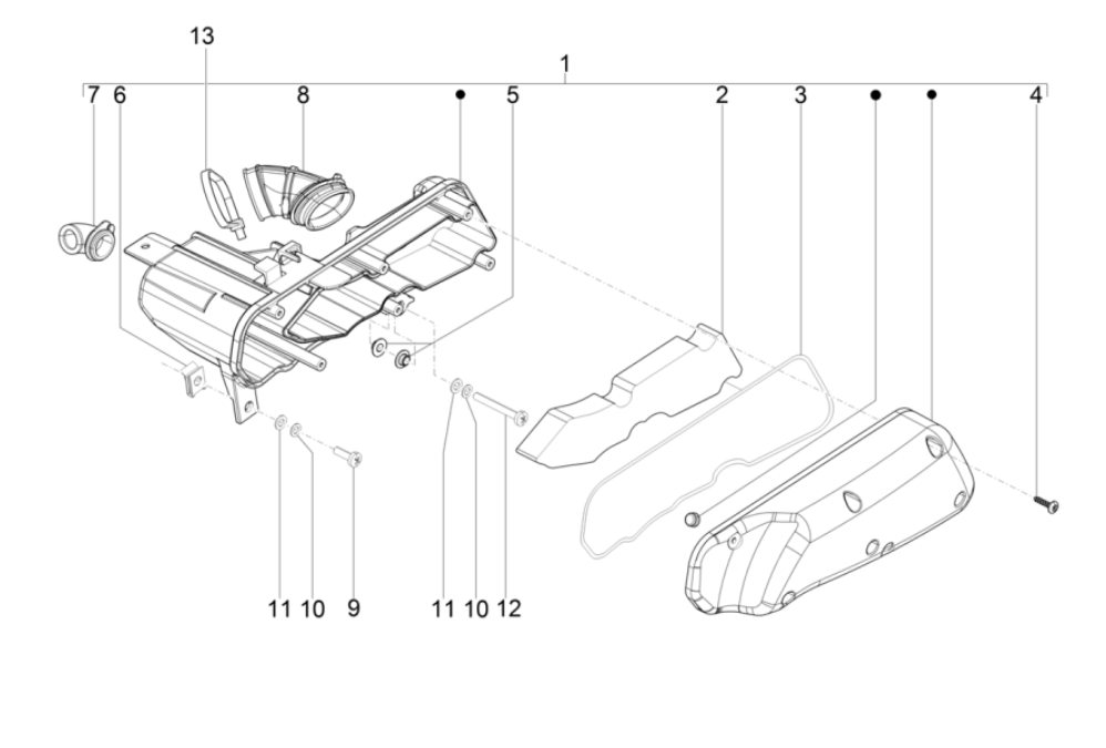 Luchtfilter Piaggio Typhoon 50 2-takt Euro 4 2018-2020