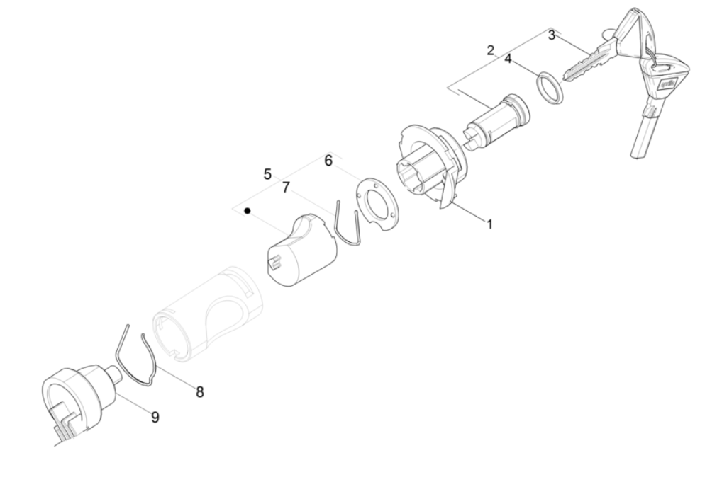 Cotactslot Piaggio Typhoon 50 2-takt Euro 4 2018-2020