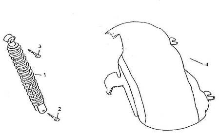 Schokbreker - Achterspatbord BTC Grande Retro 125