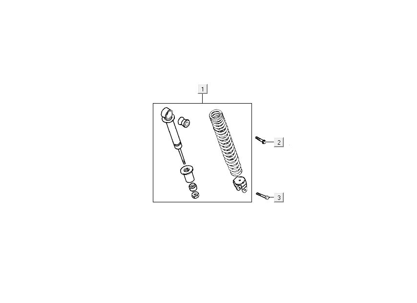 Schokbreker Kymco DJ 2-takt Zilver
