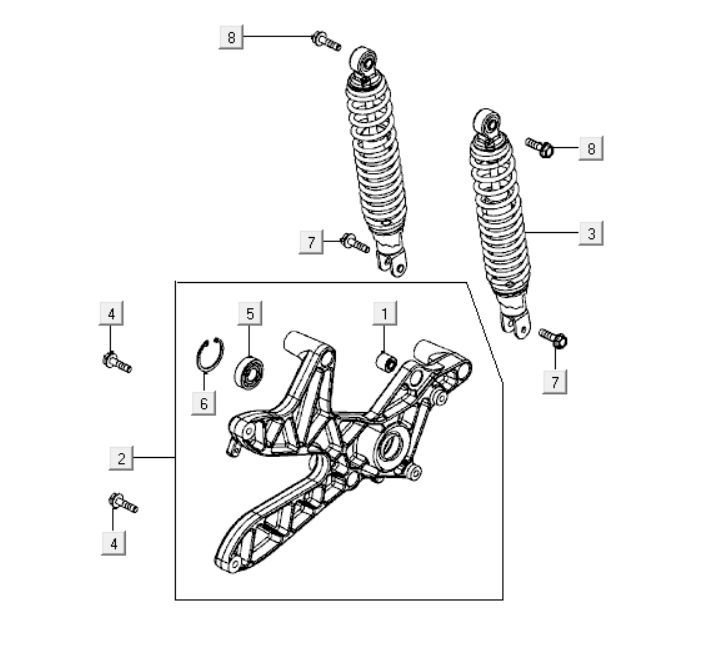 Schokbreker Kymco New Dink 200i