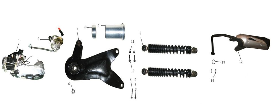 Schokbreker Turbho CX 50 4-takt