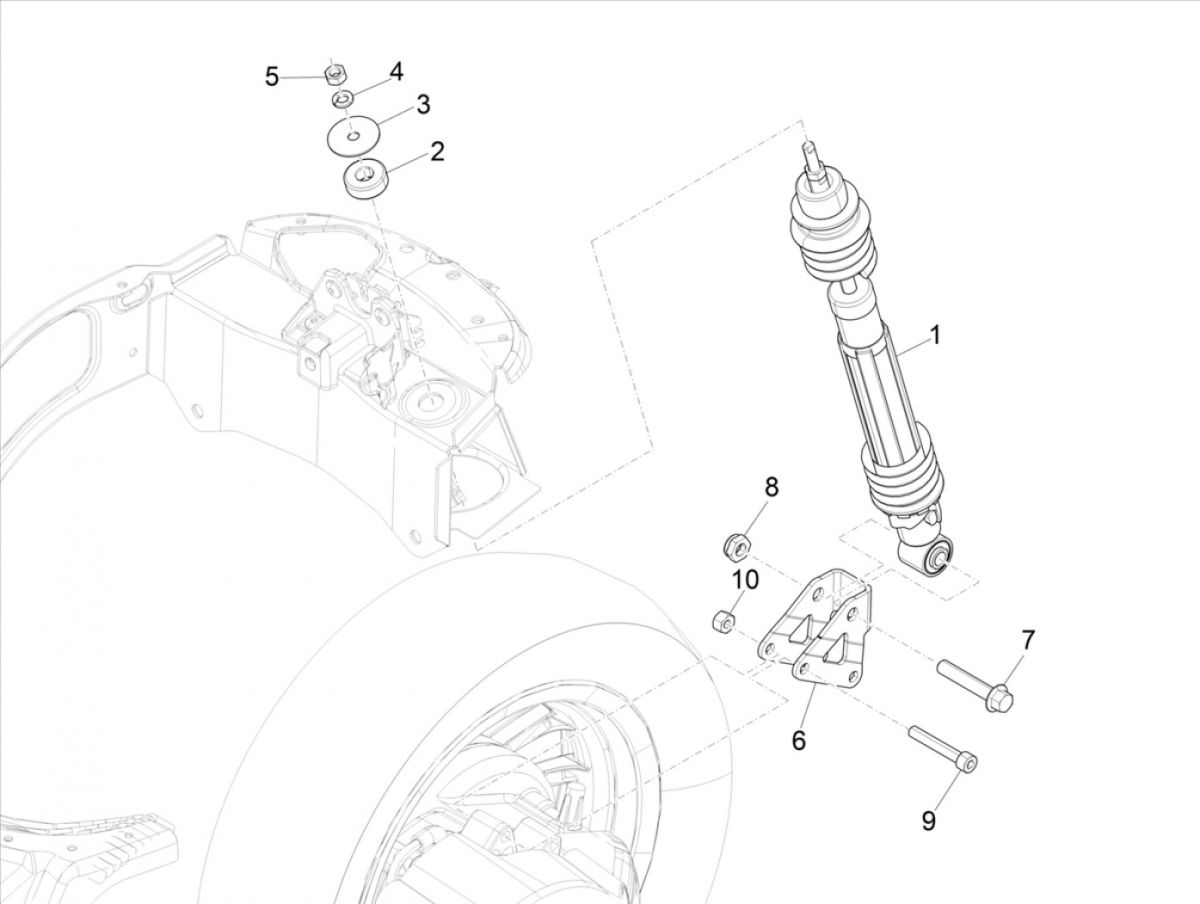 Schokbreker Vespa Elettrica 2018-2019