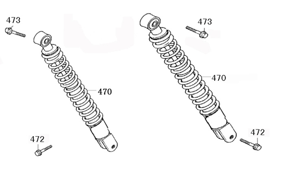 Schokbreker Edwards Maple V50-2 125 matzwart
