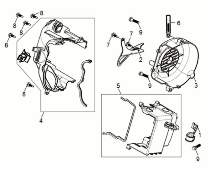 Koelkappen Sym Jet 14 50i Euro 5