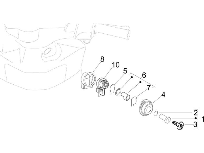 Cotactslot Piaggio Zip 2000 2-takt AC