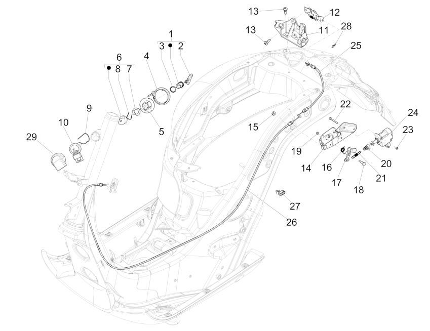 Cotactslot Vespa GTS 125 IE