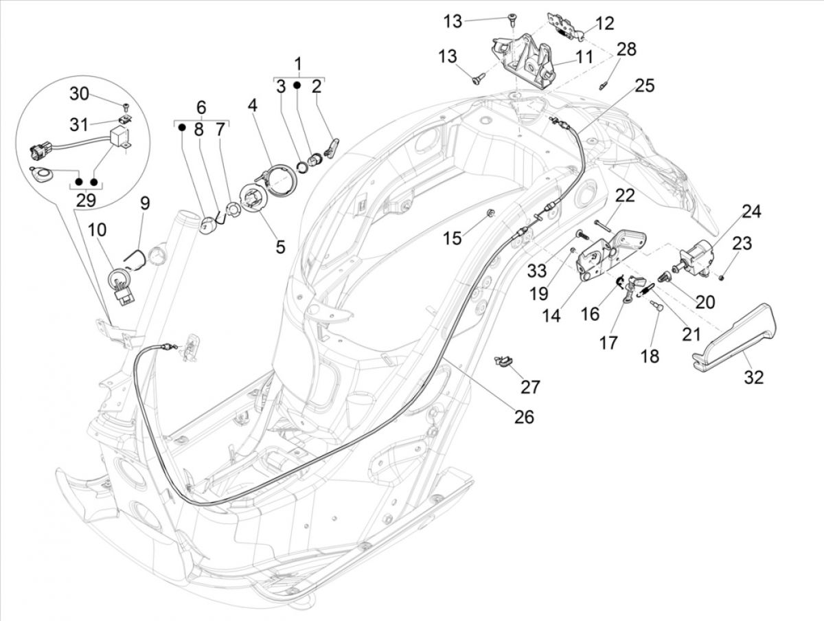Cotactslot Vespa GTS 300 HPE 4V IE ABS Euro 4 2019