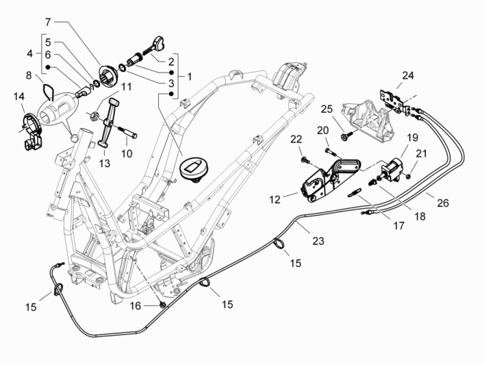 Cotactslot Piaggio Beverly 350 Sport Touring Euro 3 2013-2014