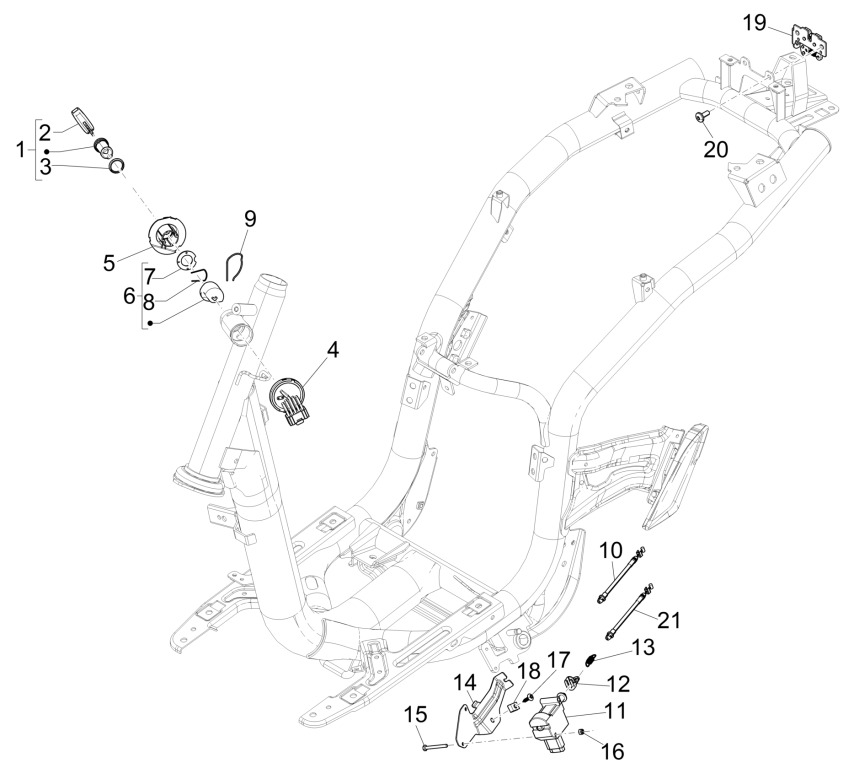 Cotactslot Piaggio Liberty 4-takt IGET Euro 5