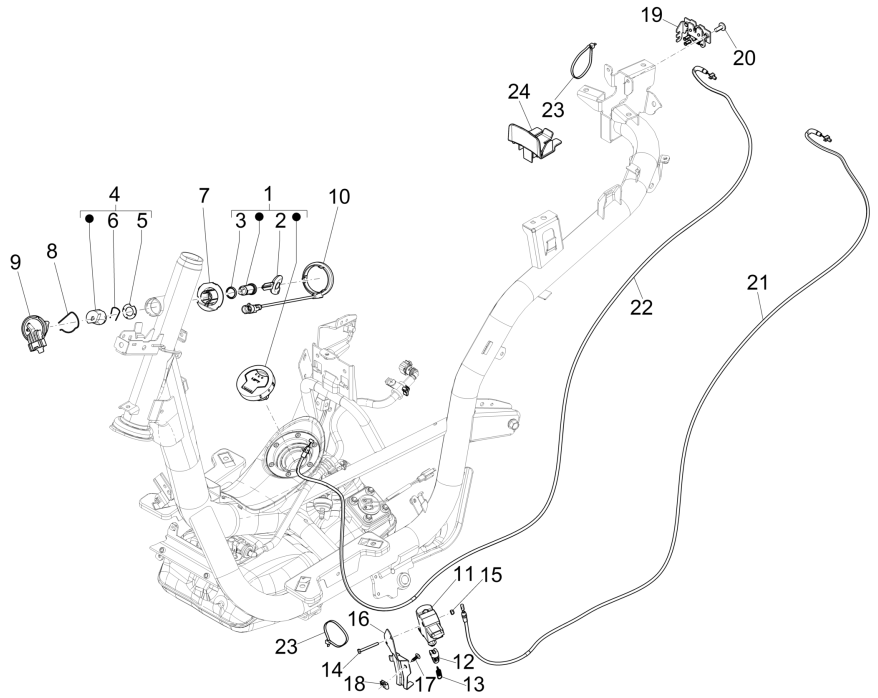 Cotactslot Piaggio Medley 150 IE ABS Euro 4 2016-2020