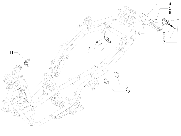 Cotactslot Piaggio MP3 500 LT Sport 2014-2016