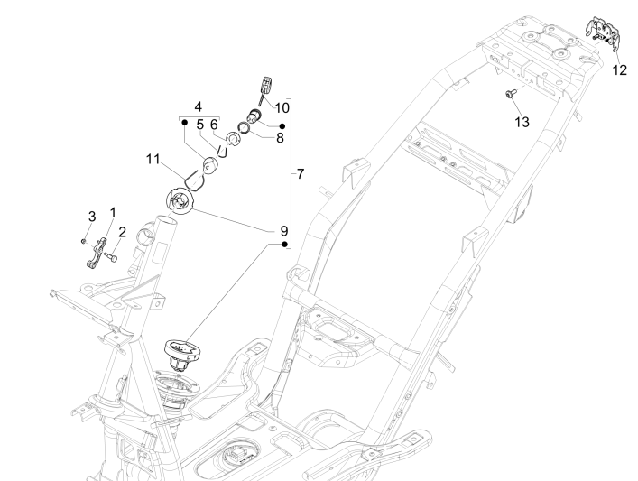 Cotactslot Piaggio NRG Power DD 50 2-takt LC 2007-2017