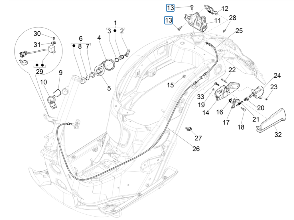 Cotactslot Vespa GTS 125 IE ABS Euro 4 2019