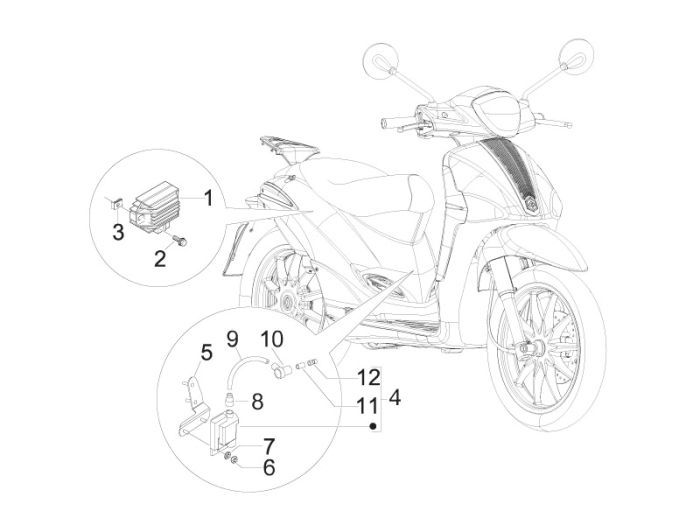 Elektrische delen Piaggio Liberty 50 2-takt AC