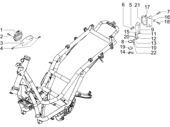Spanningsregelaar - Bobine - Elektronische delen Piaggio Beverly 500 Euro 3 2007-2012