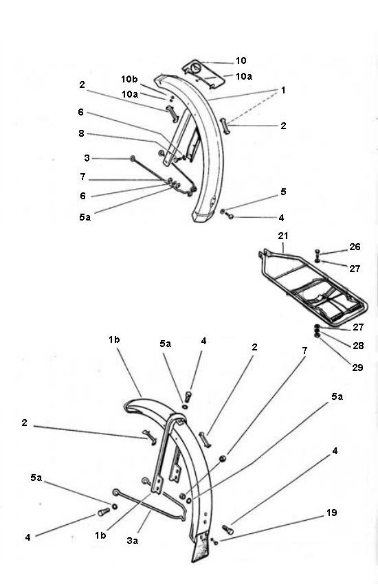 Voorspatbord Puch Maxi