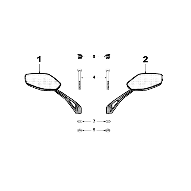 Spiegels Peugeot Speedfight 3 50 2-takt LC grijs