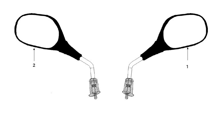 Spiegels Peugeot Tweet 50 4-takt AC