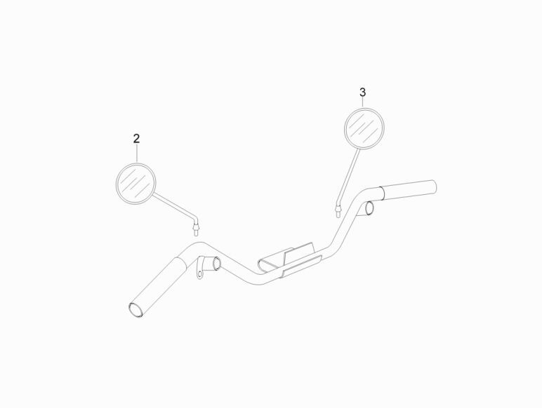 Spiegels Vespa LX 50 4-takt 2V AC 25km/u