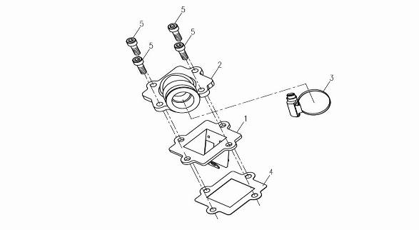 inlaatspruitstuk - Membraan China Venom zwart