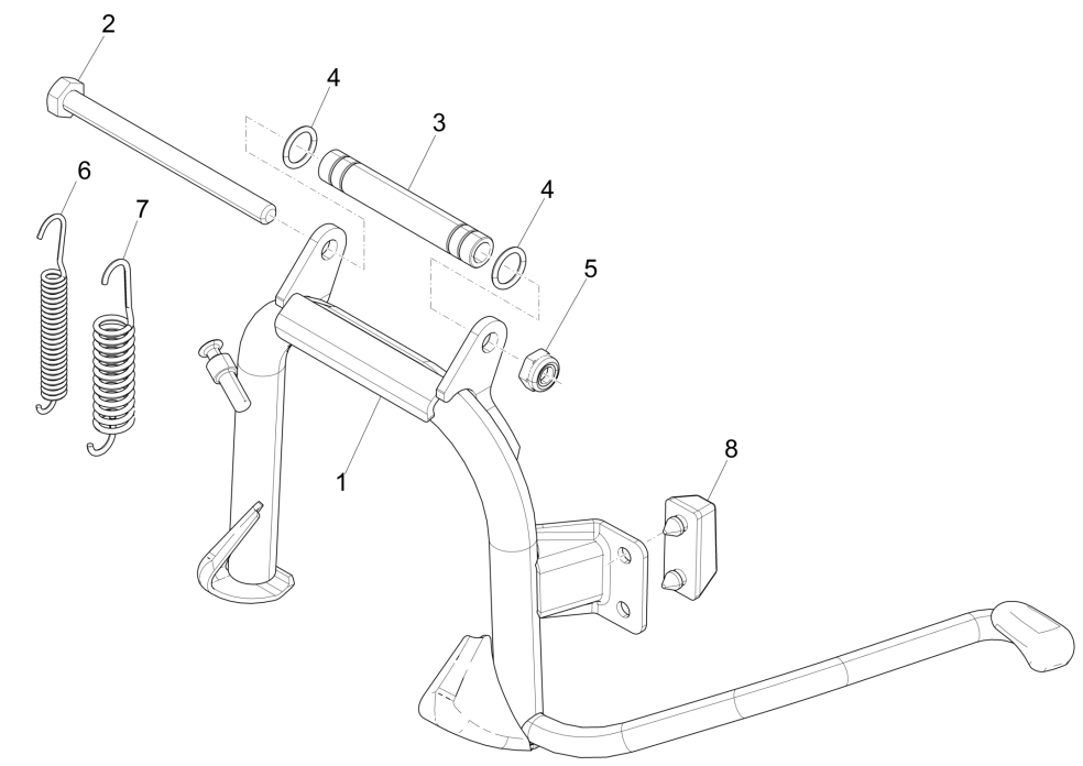 Middenstandaard Piaggio Libert 50 4-takt IGET Euro 5