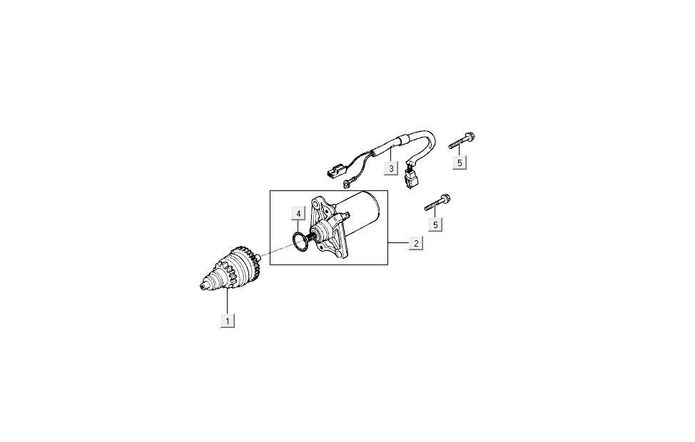 Startmotor - Bendix Kymco Dink AC 2-takt Zilver