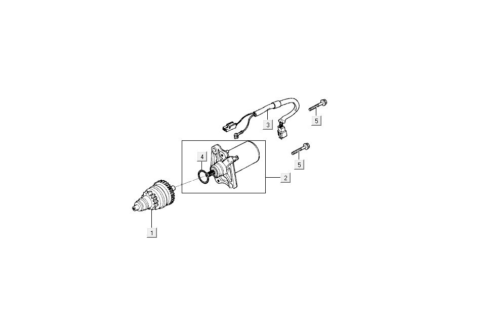 Startmotor - Bendix Kymco Dink 50 2-takt LC zilver