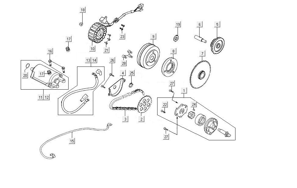Startmotor Kymco MXU 150