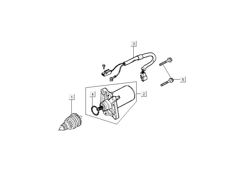 Startmotor - Bendix Kymco People 50 2-takt blauw