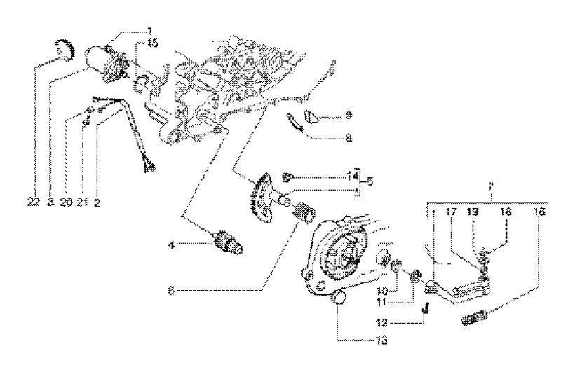 Startmotor Gilera Runner FXR 180 2-takt