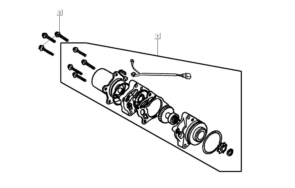 Startmotor Kymco K-Pipe 4-takt Wit