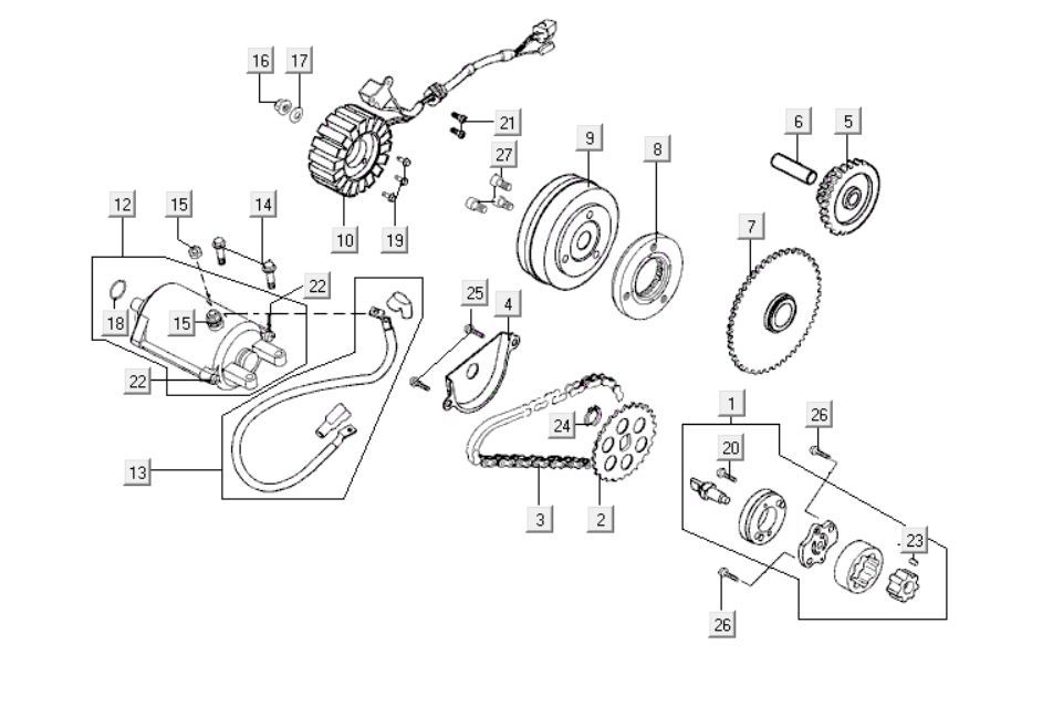 Startmotor Kymco People S 300i